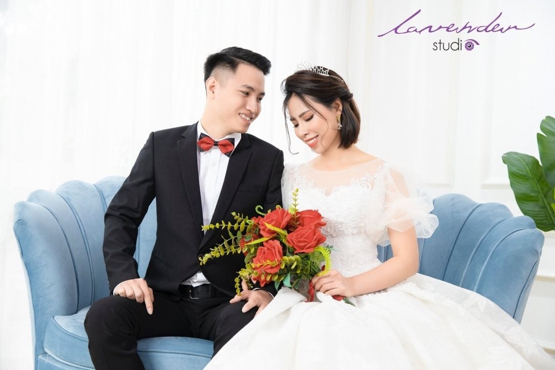 chụp ảnh cưới trong studio