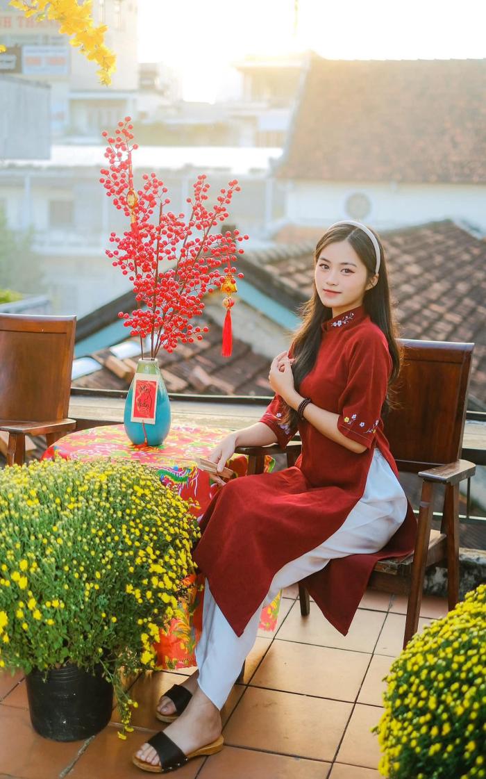 chụp ảnh áo dài ngoại cảnh Tết tại Đà Nẵng 2025