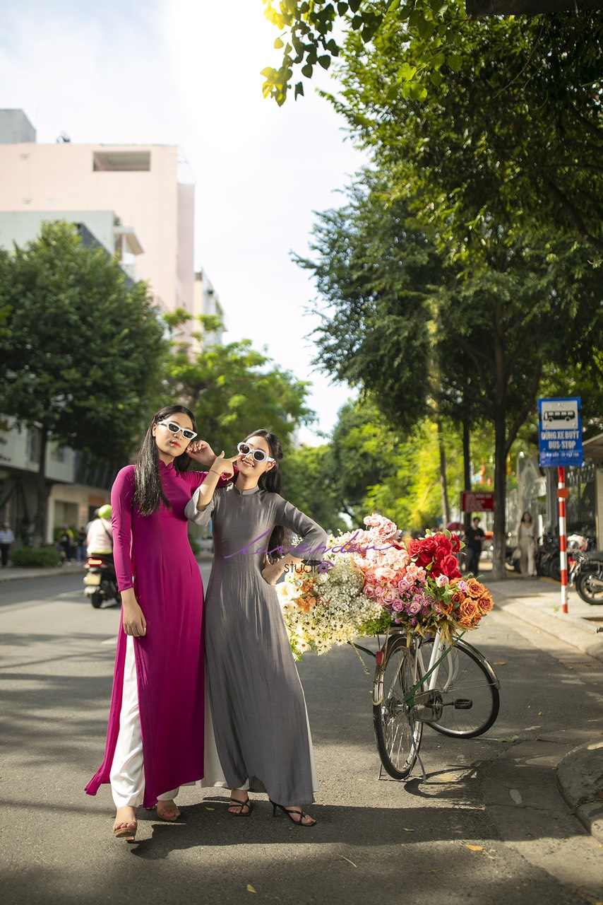 chụp ảnh áo dài ngoại cảnh Tết tại Đà Nẵng 2025