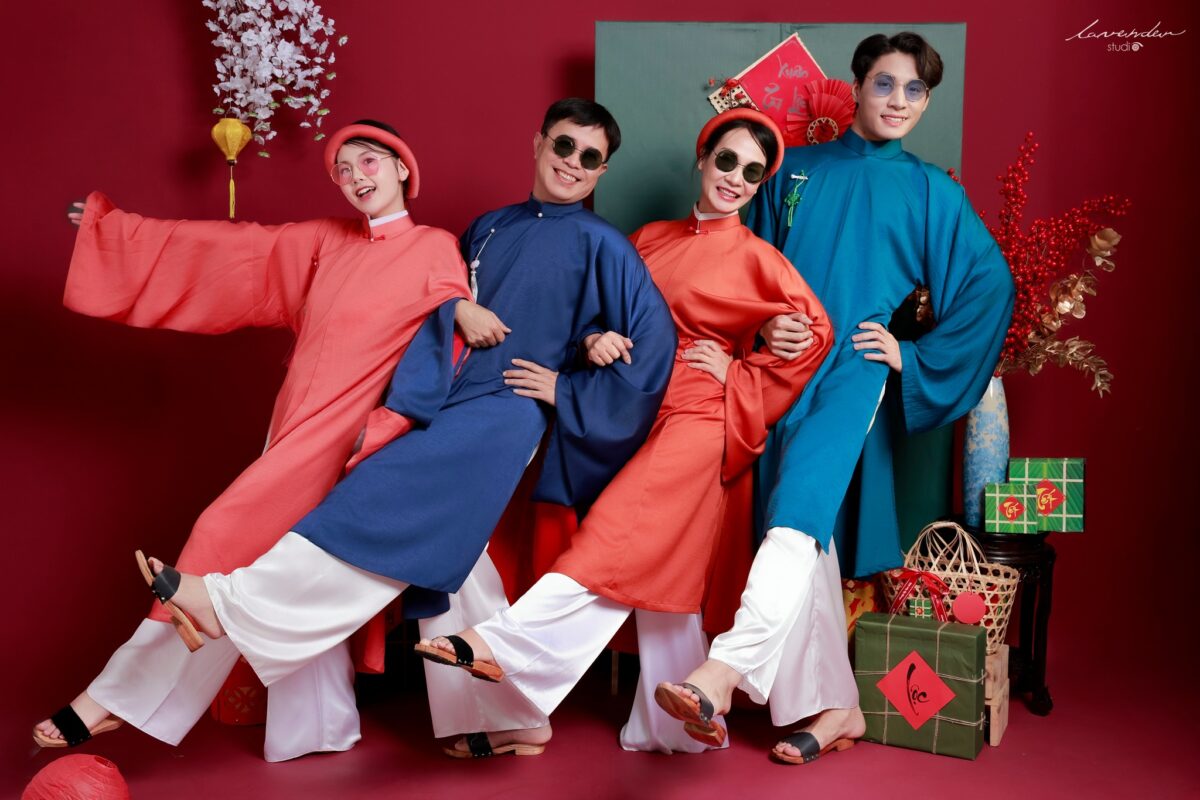 10 concept chụp ảnh gia đình 4 người dịp Tết được yêu thích nhất