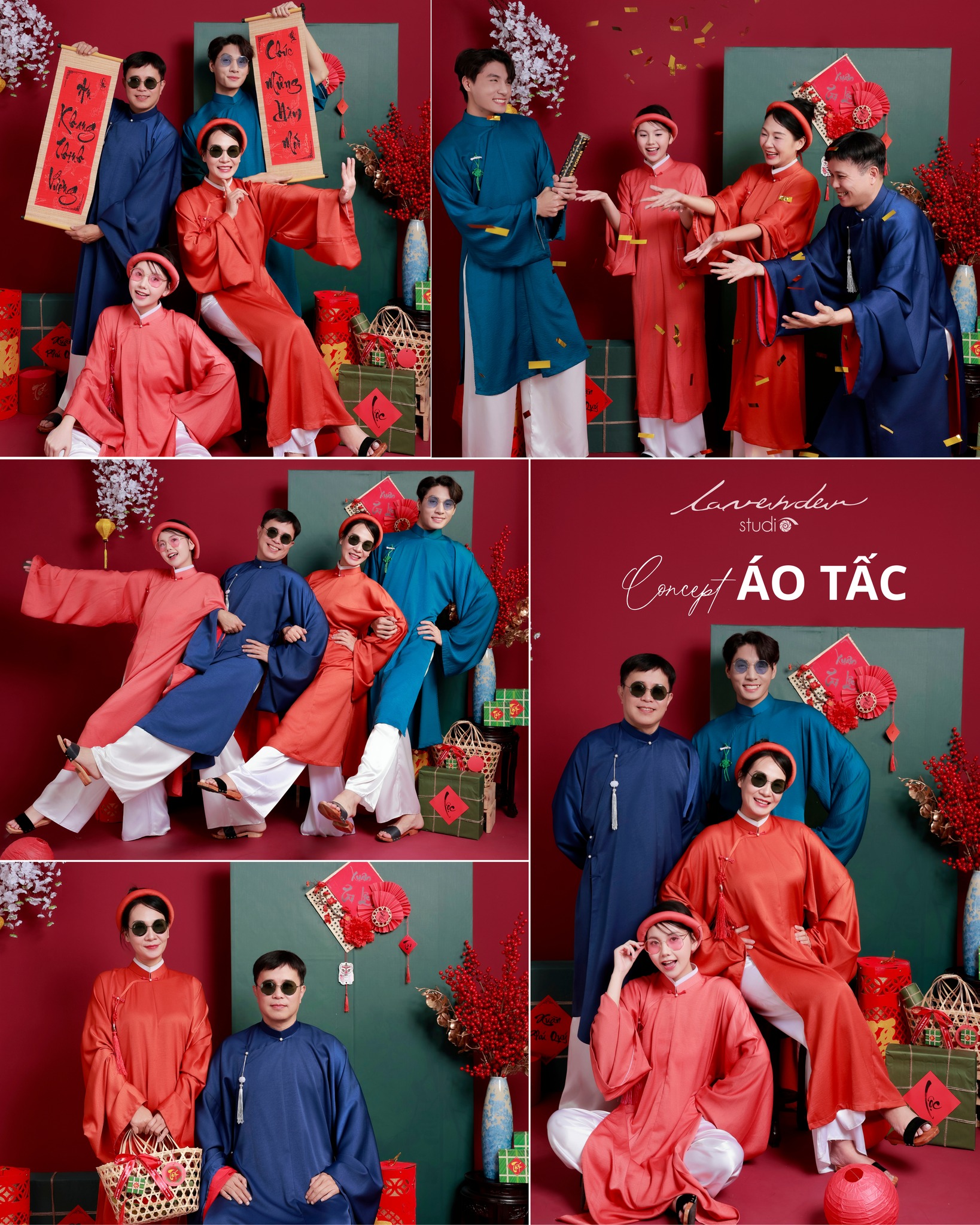 Chụp ảnh gia đình tết 2026: Trang phục và concept phổ biến Chụp ảnh gia đình tết 2026: Trang phục và concept phổ biến