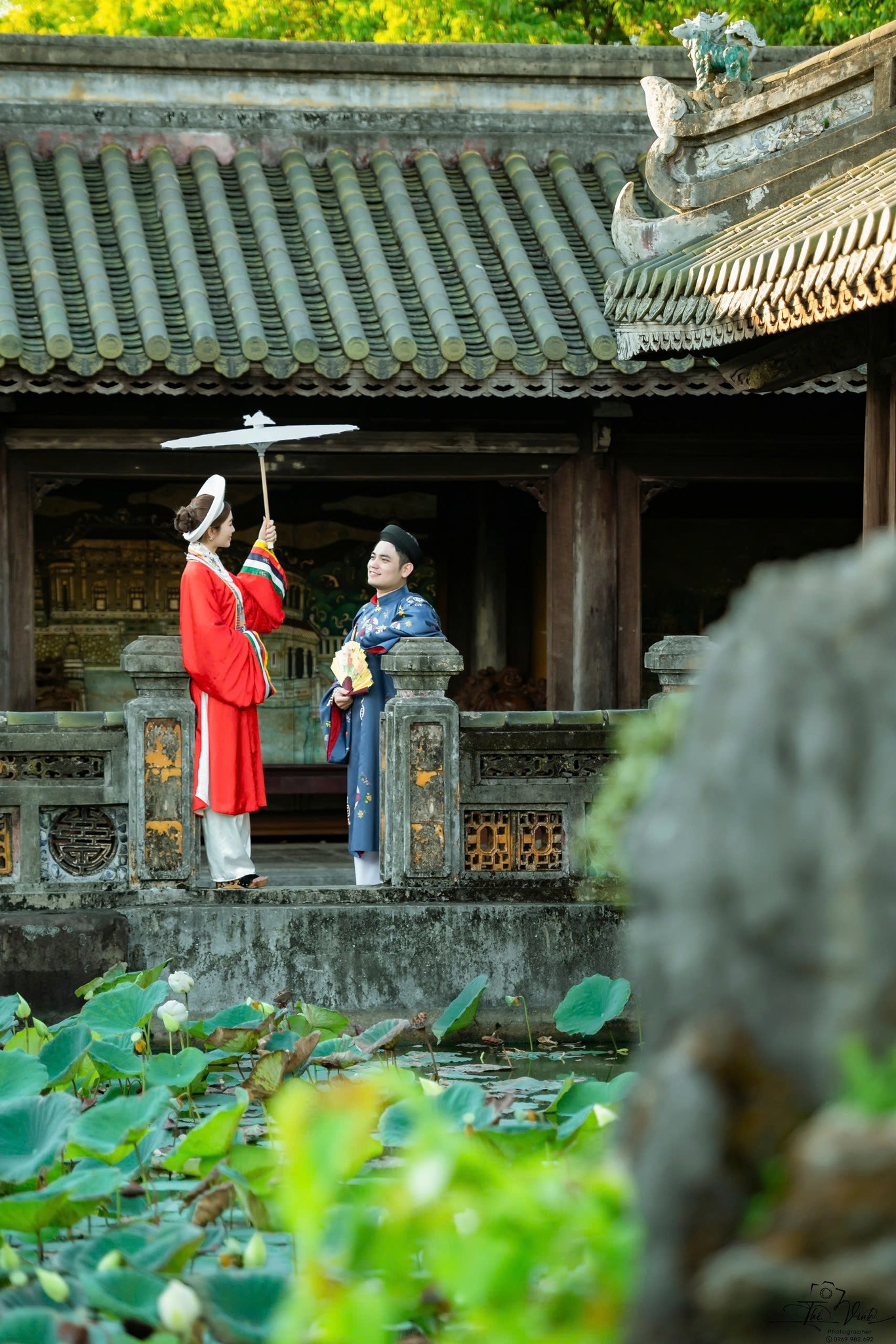 Chụp ảnh couple áo dài ở đại nội Huế cực thơ mộng