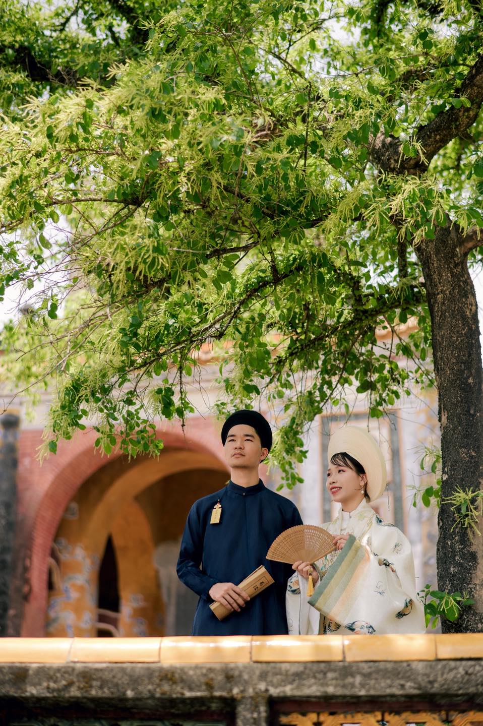 Chụp ảnh couple áo dài ở đại nội Huế cực thơ mộng